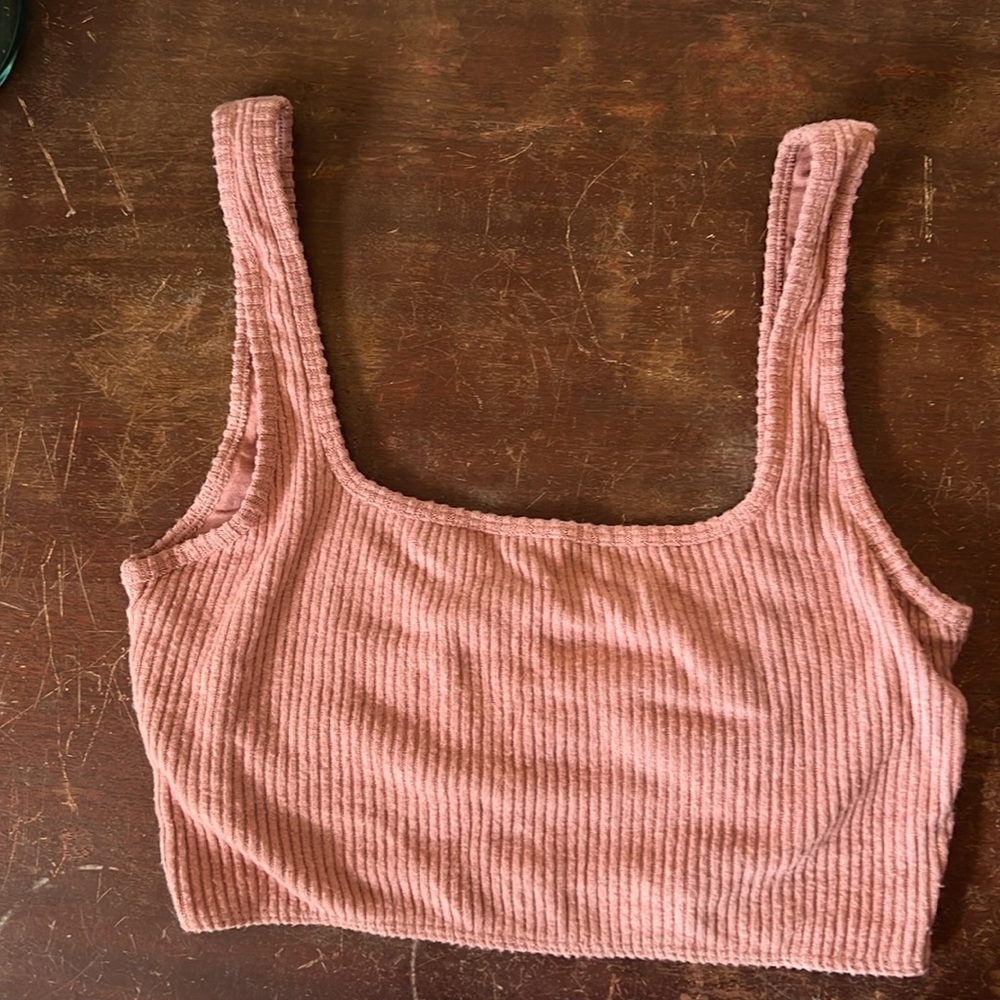 Abercrombie & Fitch small pj bra top in dusty pink